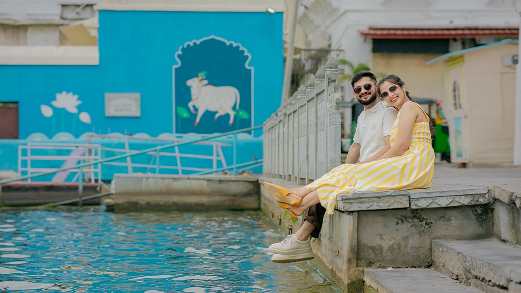 Laal Ghat pre wedding shoot location Udaipur