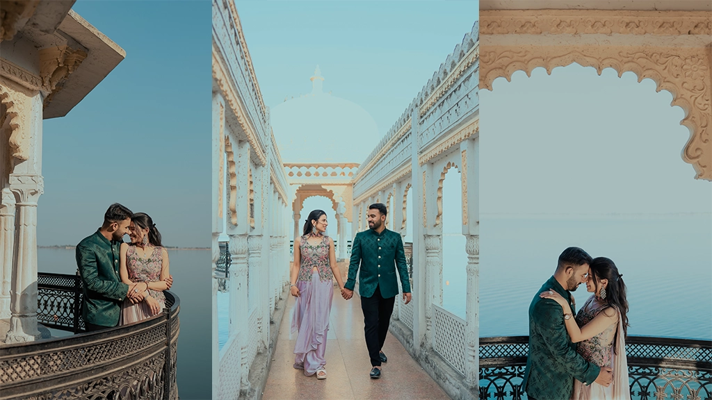 Rajsamand Lake pre wedding shoot location near Udaipur